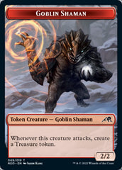 Samurai // Goblin Shaman Double-Sided Token [Kamigawa: Neon Dynasty Tokens] | Good Games Cannington
