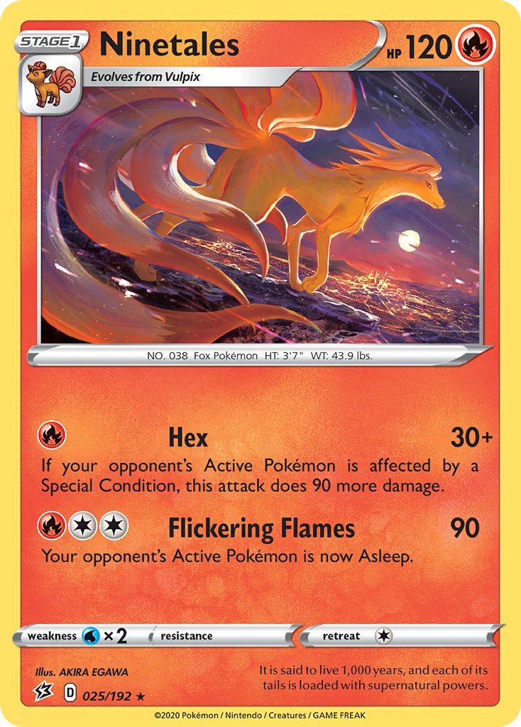 Ninetales (025/192) [Sword & Shield: Rebel Clash] | Good Games Cannington