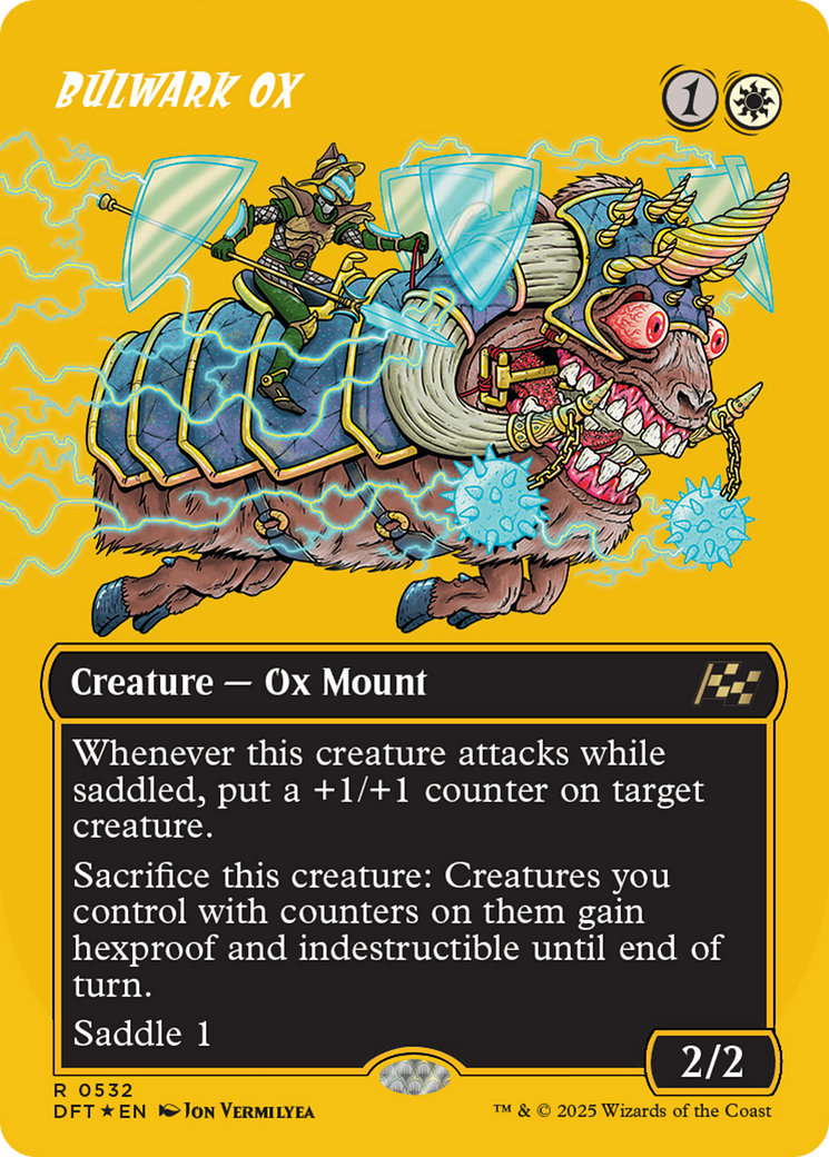 Bulwark Ox (Borderless) (First-Place Foil) [Aetherdrift] | Good Games Cannington