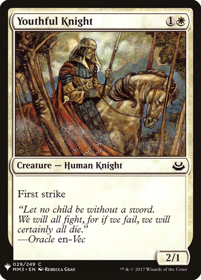 Youthful Knight [Mystery Booster] | Good Games Cannington