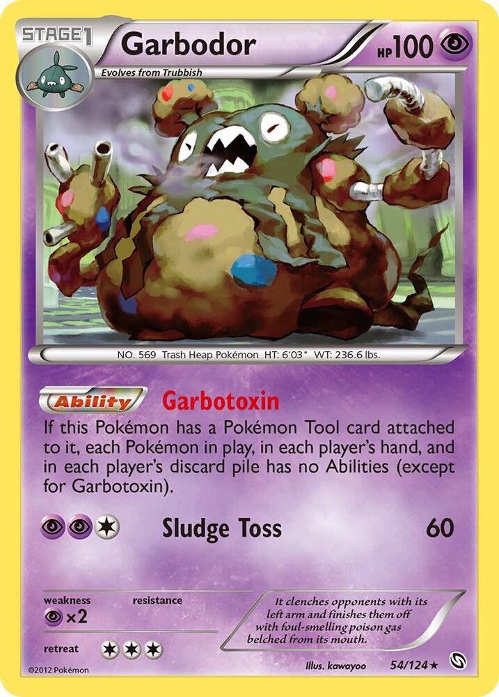 Garbodor 54/124 (Dragons Exalted)  - Holofoil | Good Games Cannington