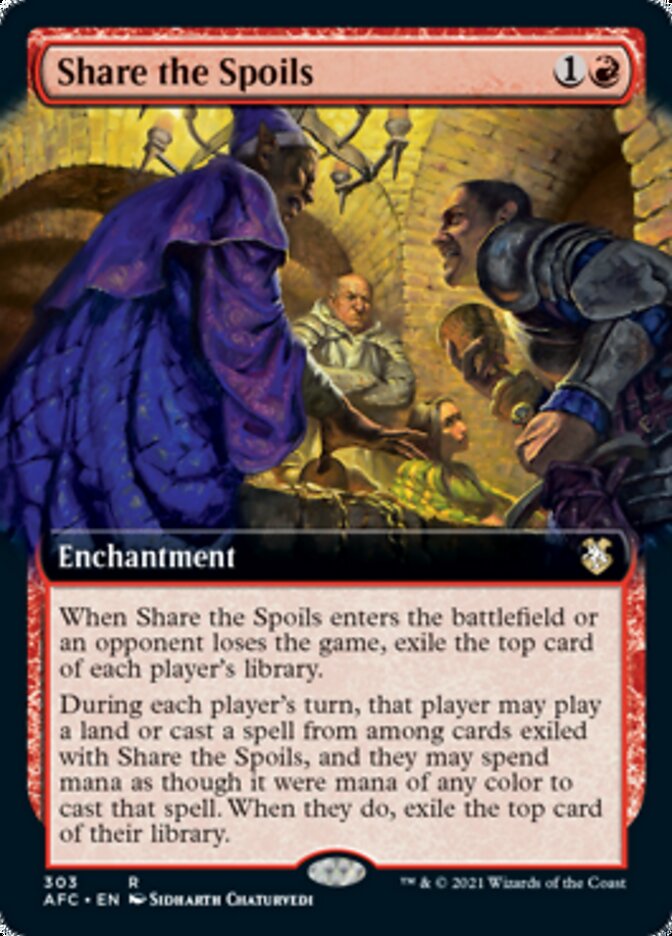 Share the Spoils (Extended Art) [Dungeons & Dragons: Adventures in the Forgotten Realms Commander] | Good Games Cannington