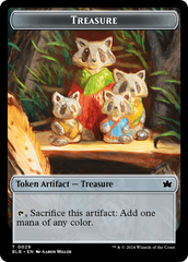 Rabbit // Treasure Double-Sided Token [Bloomburrow Tokens] | Good Games Cannington