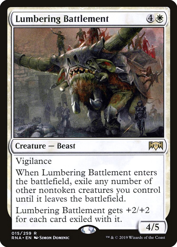 Lumbering Battlement 15 (Ravnica Allegiance)  | Good Games Cannington
