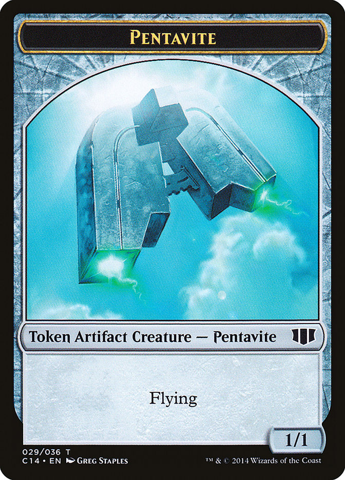 Myr // Pentavite Double-Sided Token [Commander 2014 Tokens] | Good Games Cannington