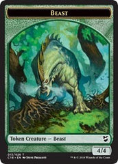 Beast (013) // Plant Double-Sided Token [Commander 2018 Tokens] | Good Games Cannington