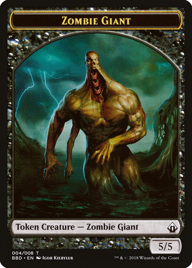 Zombie Giant Token [Battlebond Tokens] | Good Games Cannington