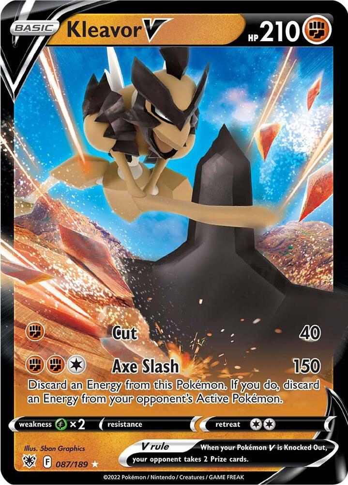 Kleavor V 087/189 (SWSH10: Astral Radiance)  - Holofoil | Good Games Cannington