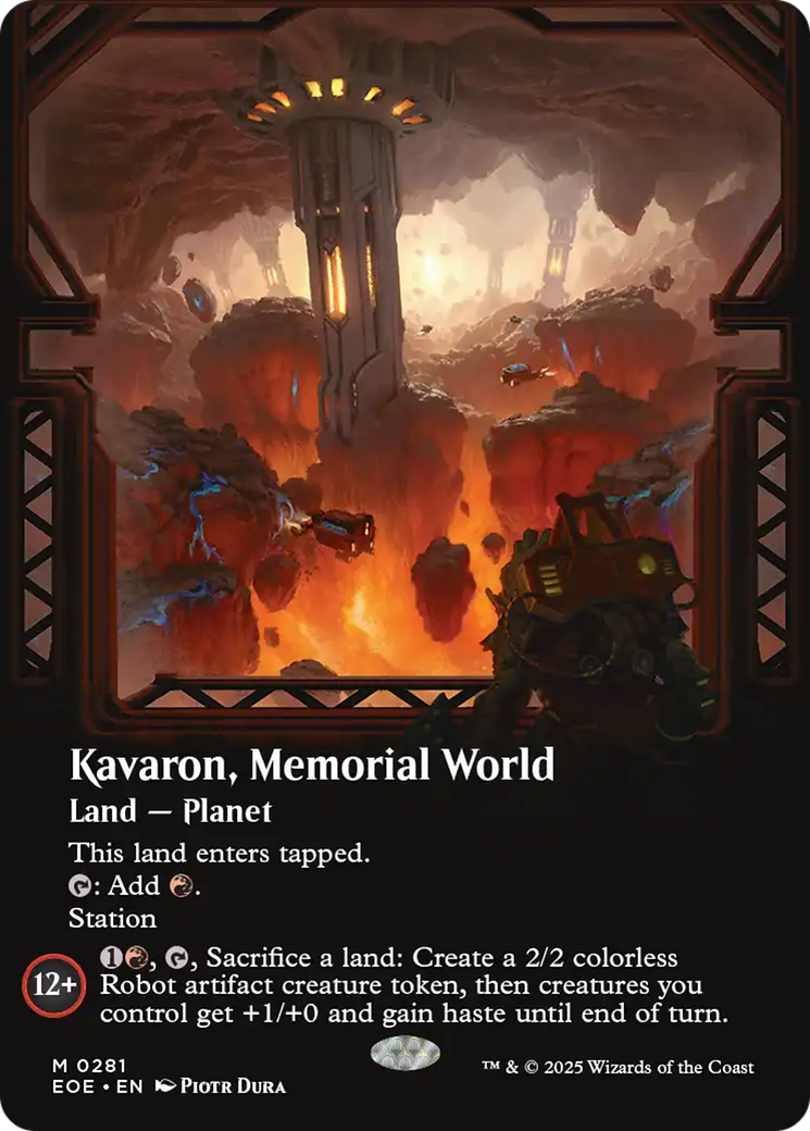 Kavaron, Memorial world (Borderless) [Edge of Eternities] | Good Games Cannington