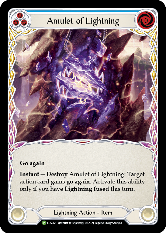 Amulet of Lightning [LGS065] (Promo)  Cold Foil | Good Games Cannington