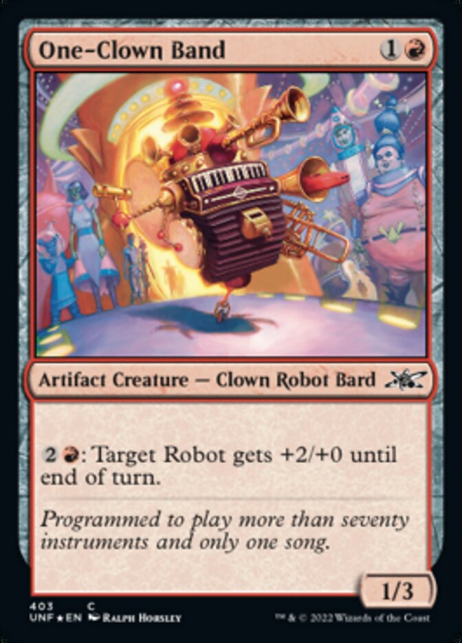 One-Clown Band (Galaxy Foil) [Unfinity] | Good Games Cannington