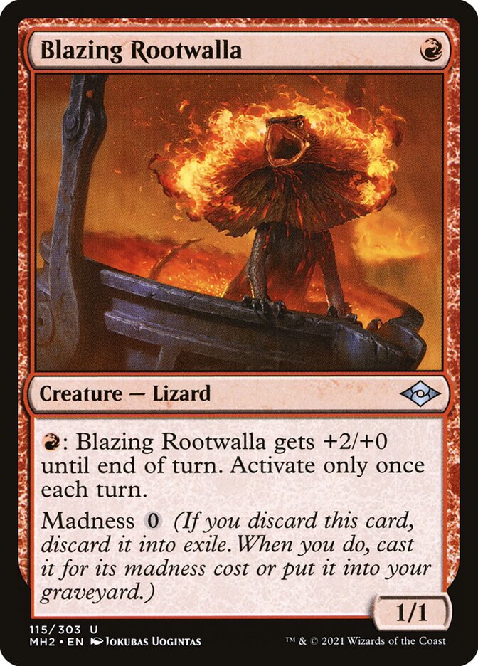 Blazing Rootwalla 115 (Modern Horizons 2)  - Foil | Good Games Cannington