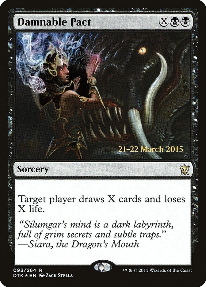 Damnable Pact [Dragons of Tarkir Prerelease Promos] | Good Games Cannington