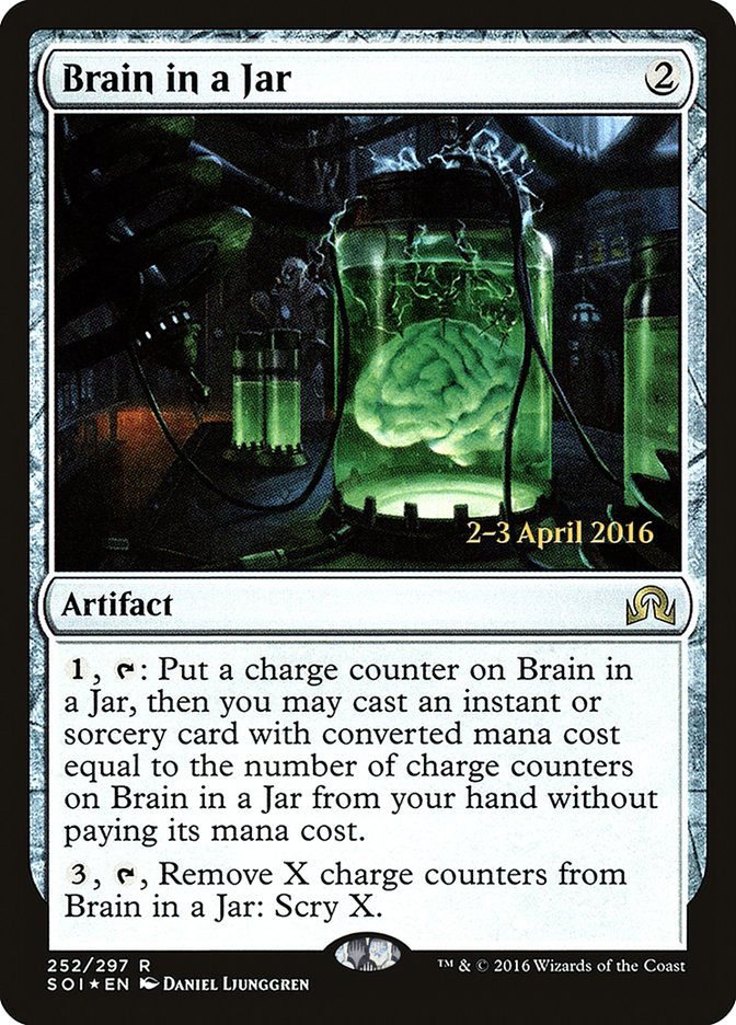 Brain in a Jar [Shadows over Innistrad Prerelease Promos] | Good Games Cannington