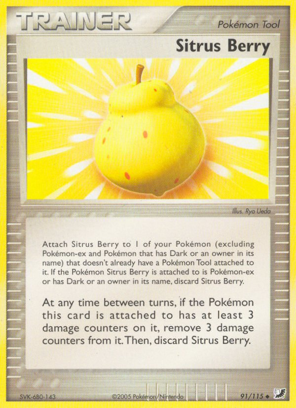 Sitrus Berry (91/115) [EX: Unseen Forces] | Good Games Cannington