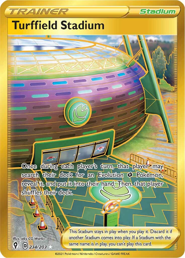 Turffield Stadium (234/203) [Sword & Shield: Evolving Skies] | Good Games Cannington