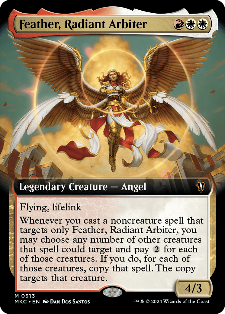Feather, Radiant Arbiter (Extended Art) [Murders at Karlov Manor Commander] | Good Games Cannington