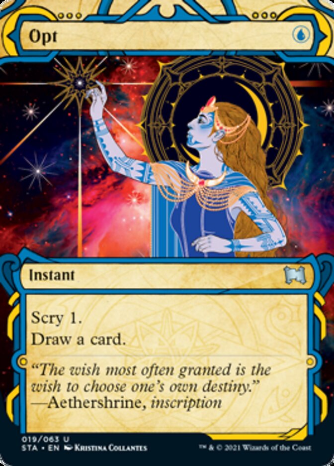 Opt (Foil Etched) [Strixhaven: School of Mages Mystical Archive] | Good Games Cannington