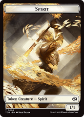 Spirit (0006) // Spirit (0007) Double-Sided Token [Tarkir: Dragonstorm Tokens] | Good Games Cannington