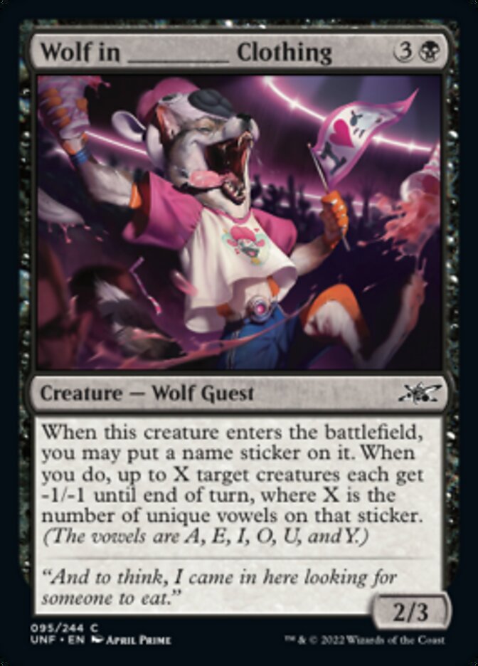 Wolf in _____ Clothing [Unfinity] | Good Games Cannington