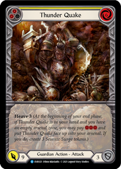 Thunder Quake (Yellow) [EVR025] (Everfest)  1st Edition Extended Art Rainbow Foil | Good Games Cannington