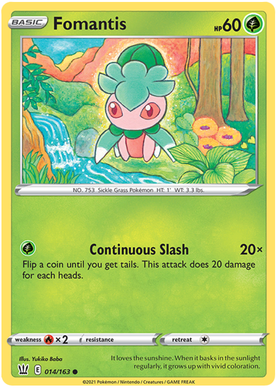 Fomantis (014/163) [Sword & Shield: Battle Styles] | Good Games Cannington