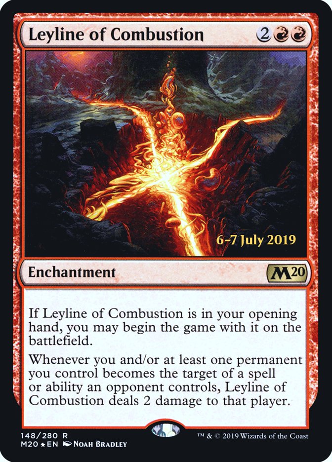 Leyline of Combustion [Core Set 2020 Prerelease Promos] | Good Games Cannington