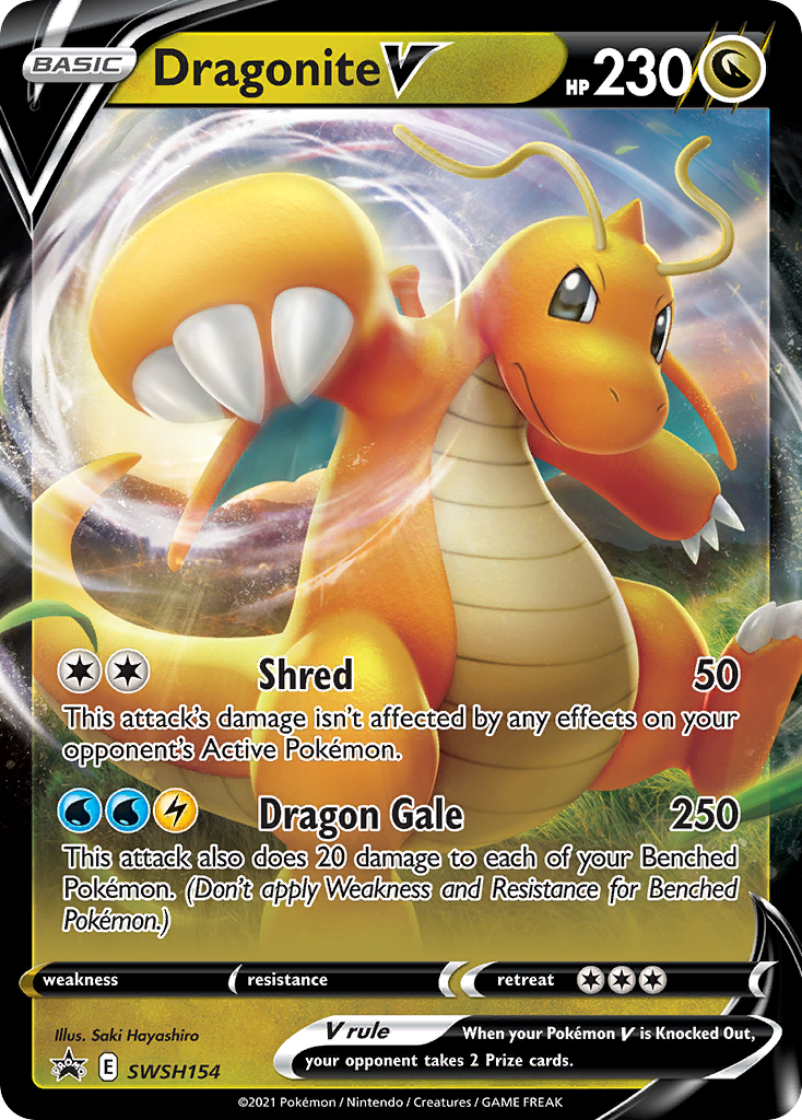 Dragonite V (SWSH154) (Jumbo Card) [Sword & Shield: Black Star Promos] | Good Games Cannington