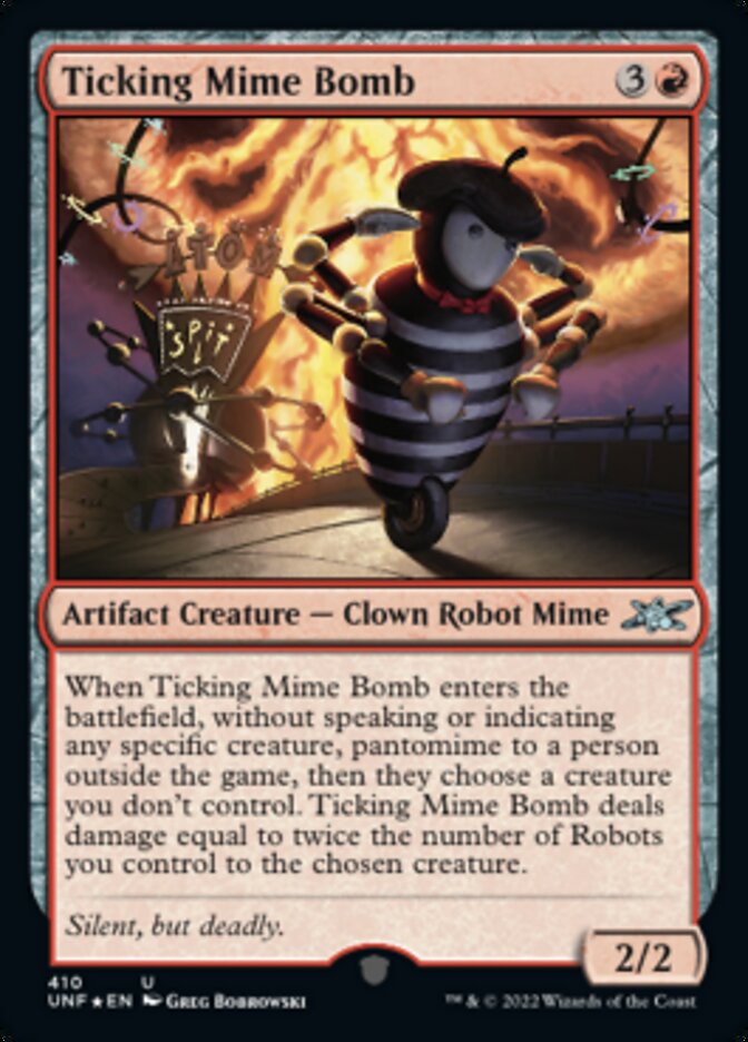 Ticking Mime Bomb (Galaxy Foil) [Unfinity] | Good Games Cannington