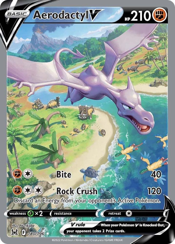 Aerodactyl V 180/196 (SWSH11: Lost Origin)  - Holofoil | Good Games Cannington
