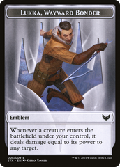 Pest // Lukka, Wayward Bonder Emblem Double-Sided Token [Secret Lair: From Cute to Brute Tokens] | Good Games Cannington