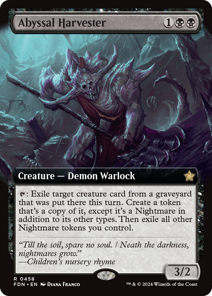 Abyssal Harvester (Extended Art) [Foundations] | Good Games Cannington