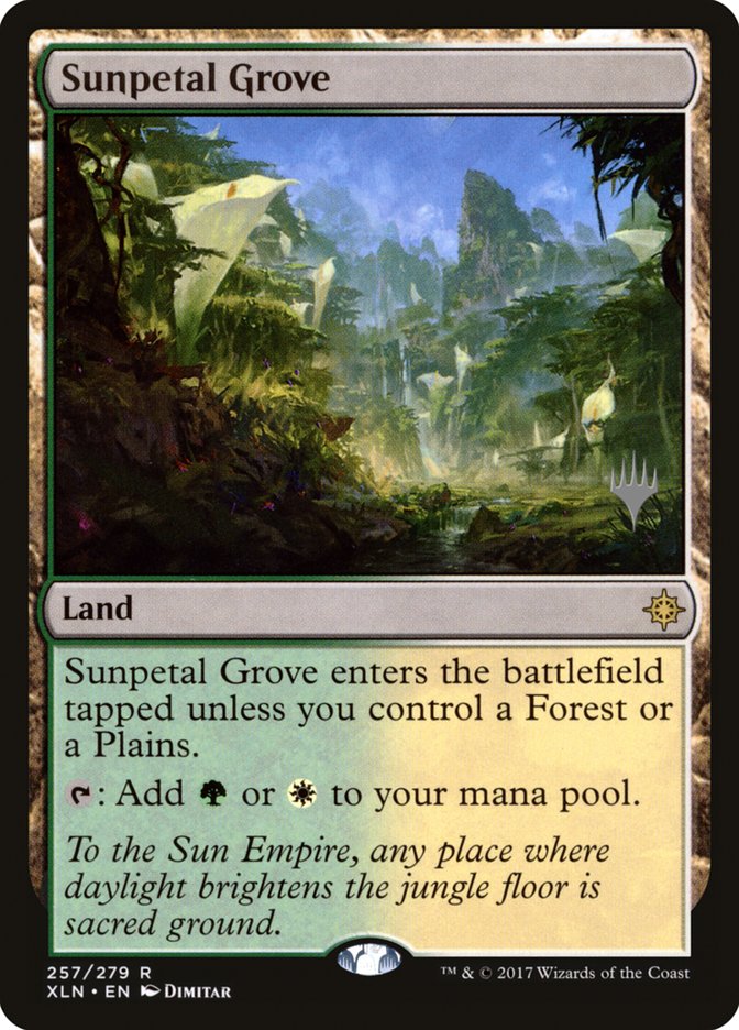 Sunpetal Grove (Promo Pack) [Ixalan Promos] | Good Games Cannington