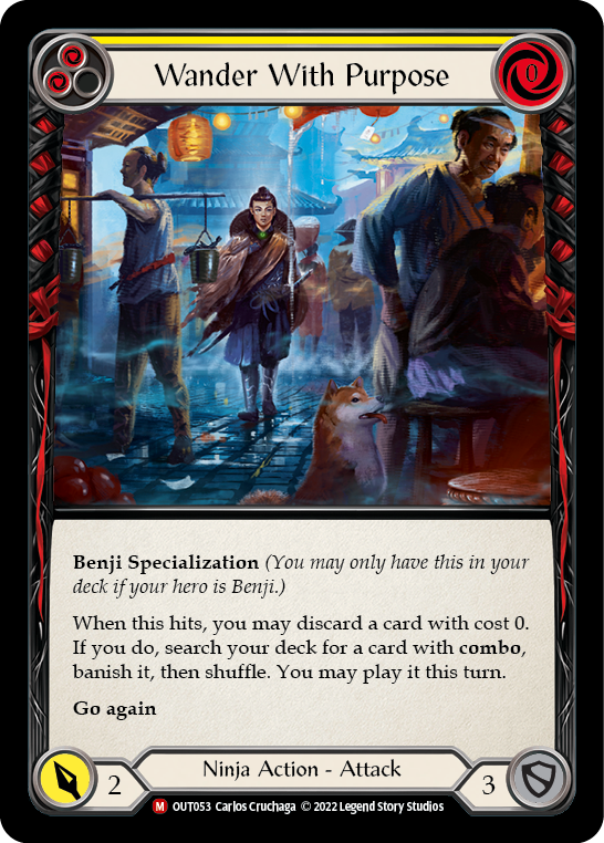 Wander With Purpose [OUT053] (Outsiders)  Rainbow Foil | Good Games Cannington