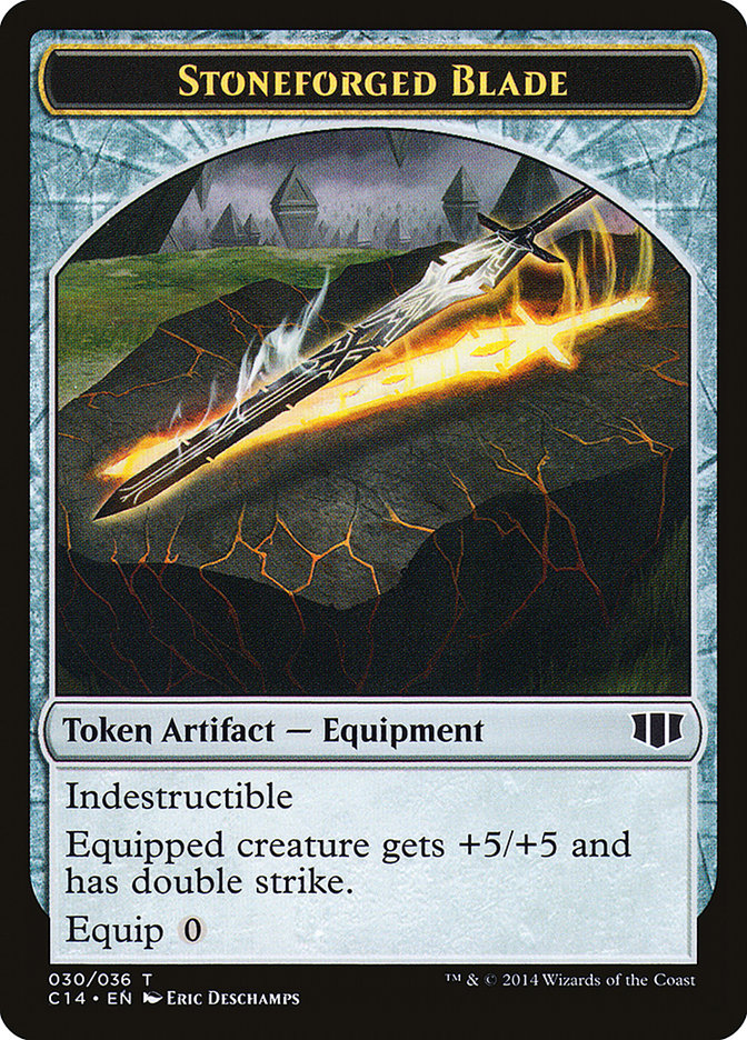 Stoneforged Blade // Germ Double-Sided Token [Commander 2014 Tokens] | Good Games Cannington