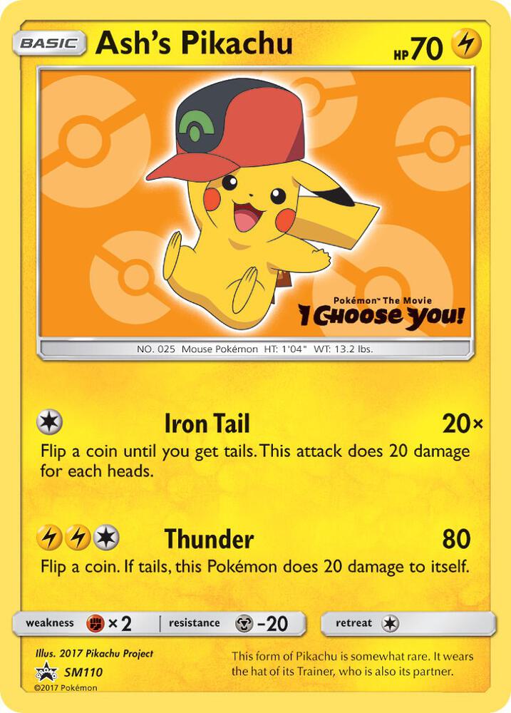Ash's Pikachu SM110 (SM Promos)  | Good Games Cannington