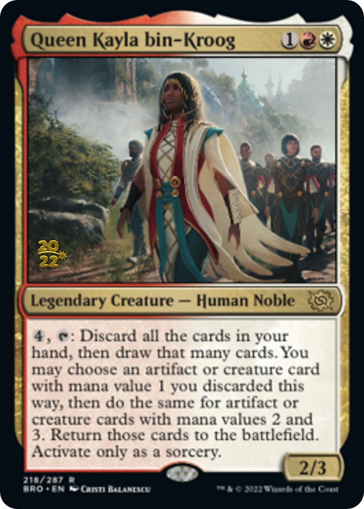 Queen Kayla bin-Kroog [The Brothers' War Prerelease Promos] | Good Games Cannington