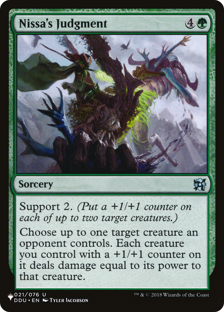 Nissa's Judgment [The List] | Good Games Cannington