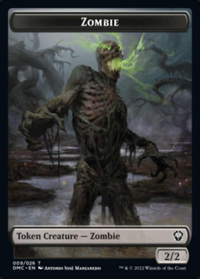 Saproling // Zombie Double-Sided Token [Dominaria United Tokens] | Good Games Cannington