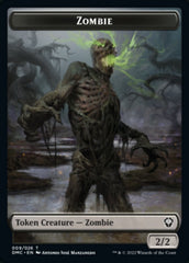 Saproling // Zombie Double-Sided Token [Dominaria United Tokens] | Good Games Cannington