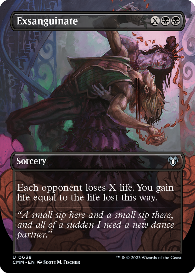 Exsanguinate (Borderless Alternate Art) [Commander Masters] | Good Games Cannington