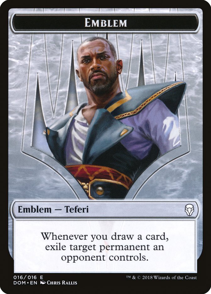 Teferi, Hero of Dominaria Emblem [Dominaria Tokens] | Good Games Cannington