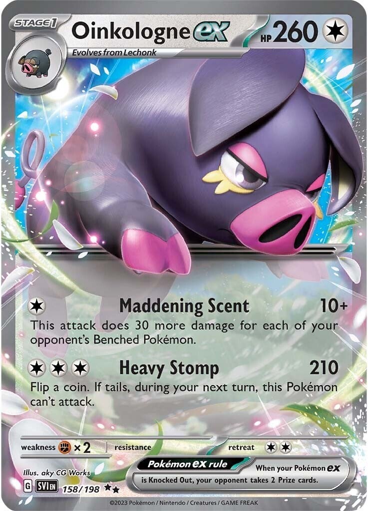 Oinkalogne ex (158/198) (Jumbo Card) [Scarlet & Violet: Base Set] | Good Games Cannington