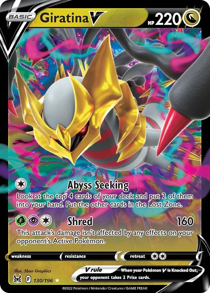 Giratina V (130/196) [Sword & Shield: Lost Origin] | Good Games Cannington