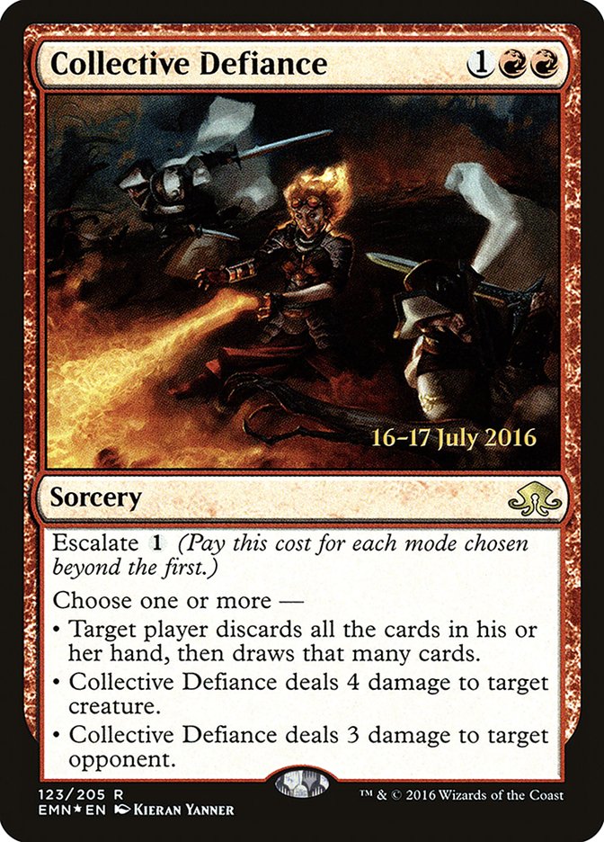 Collective Defiance [Eldritch Moon Prerelease Promos] | Good Games Cannington
