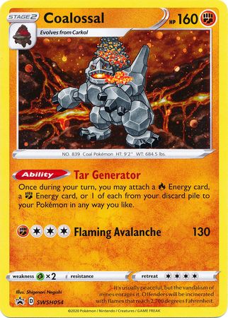 Coalossal (SWSH054) [Sword & Shield: Black Star Promos] | Good Games Cannington