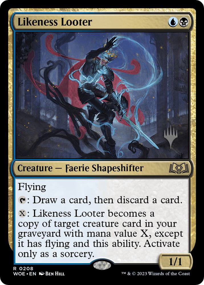 Likeness Looter 208p/200 (Promo Pack: Wilds of Eldraine)  | Good Games Cannington
