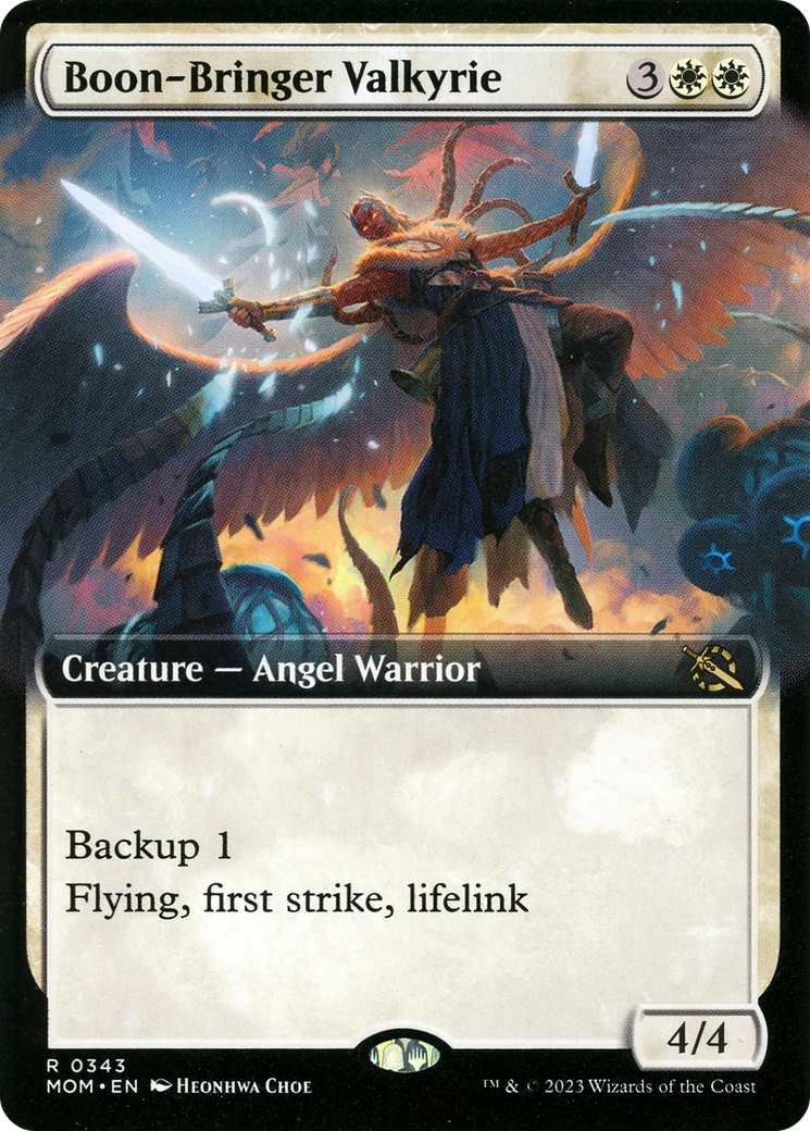 Boon-Bringer Valkyrie (Extended Art) [March of the Machine] | Good Games Cannington