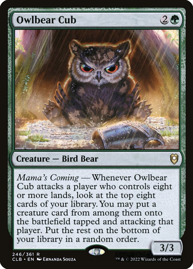 Owlbear Cub 246 (Commander Legends: Battle for Baldur's Gate)  | Good Games Cannington