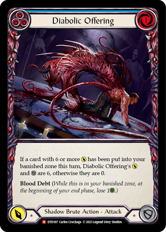 Diabolic Offering [DTD107] (Dusk Till Dawn)  Rainbow Foil | Good Games Cannington